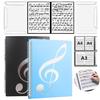 MIMIA Sheet Music File Set of 2, 4-Sided, 6-Page Spreads, Perfect for Composing, Lessons, and Performances, Holds 6 Sheets of A4 Sheet Music, Writes