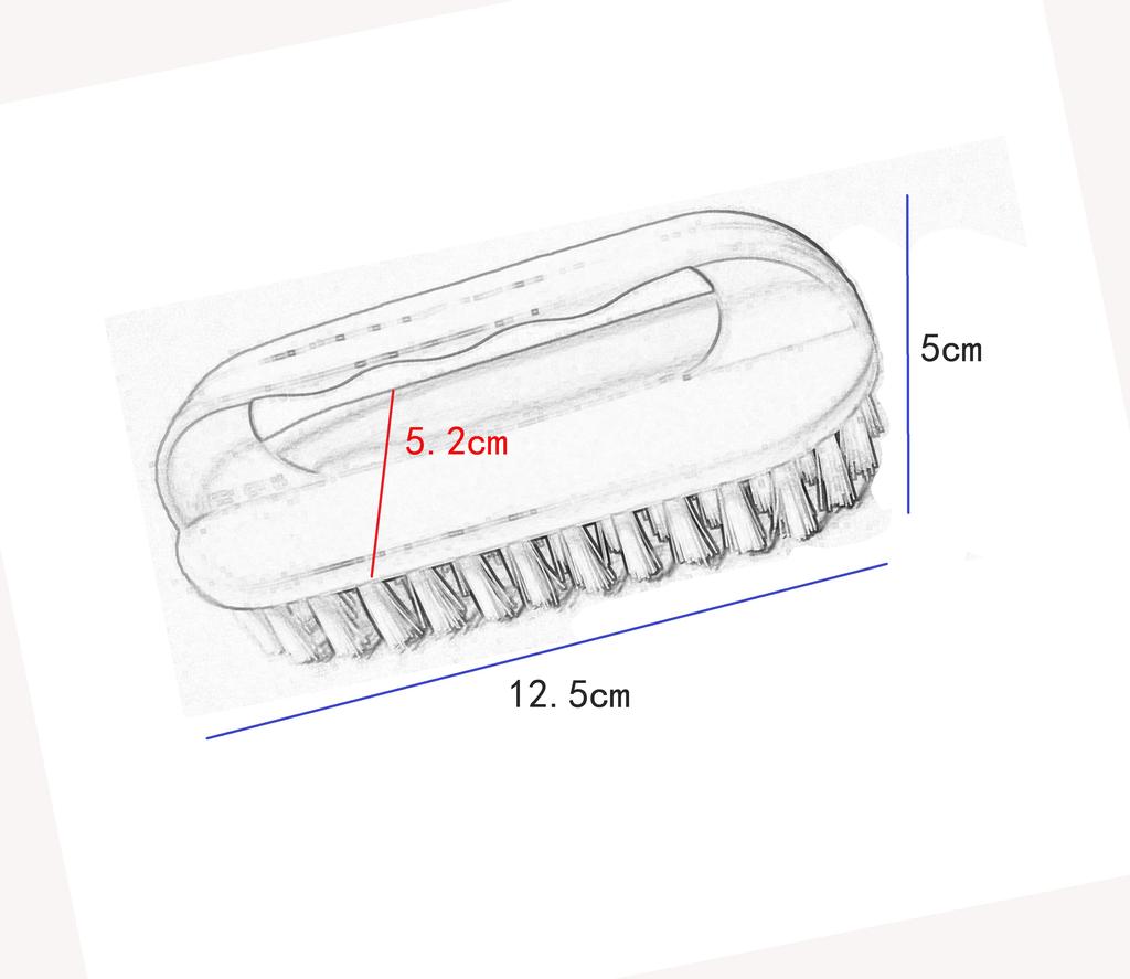 1/2 шт. Эргономичная щетка для чистки одежды и обуви с жесткой щетиной - Доступна в синем, розовом и зеленом цвете