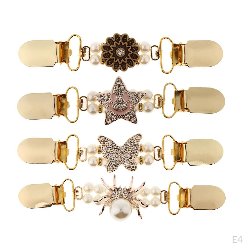 Антикварный кардиган с золотой звездой и бабочкой, шаль, воротник свитера с застежкой