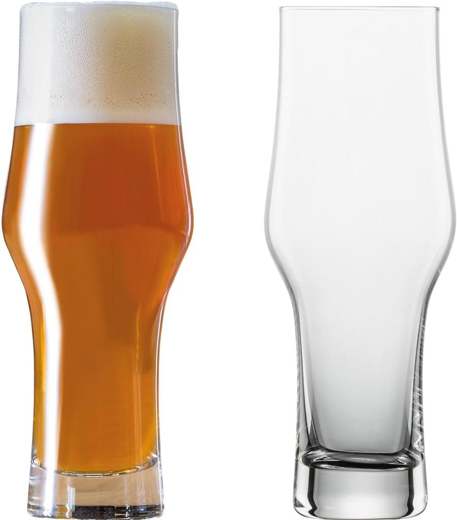 ZWIESEL GLAS Break-Resistant Beer Glasses, Beer Basic, for Beer, IPA, 4-Piece Machine-Made Glass, l123648