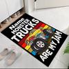 Custom Name Truck Printed Carpet, for Office Chair Living Room Bedroom Kitchen Room Decor Gifts.