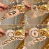 Autumn/Winter 2025 Plush Mink Fur Love Heart Rhinestone Shark Claw Clip for Women