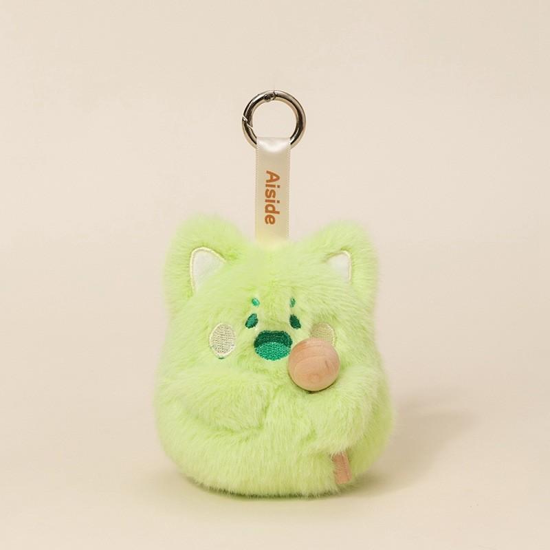 Knock On The Wooden Fish Plush Keychain With Soft Polyester Filling For Gift And Decoration