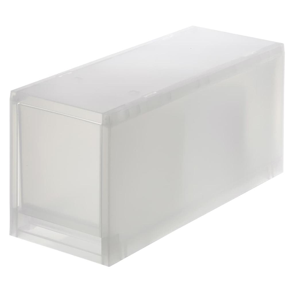 MUJI 83831837 Polypropylene Small-Item Storage Case, Half Width, Large