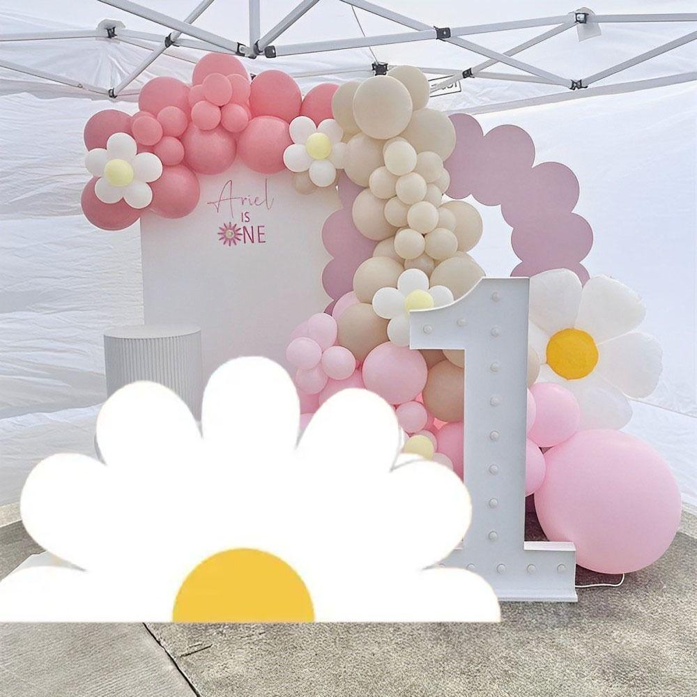 Foam Daisy Party Background White Daisy Birthday Decor Creative DIY Cardboard Cutout Home