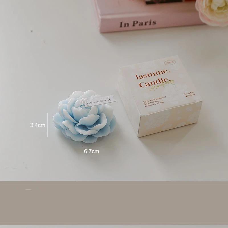 Artificial Jasmine Scented Candle—Long-Lasting Fragrance, Room Decor, Home Accessory, Gift, Holiday-Themed Candle