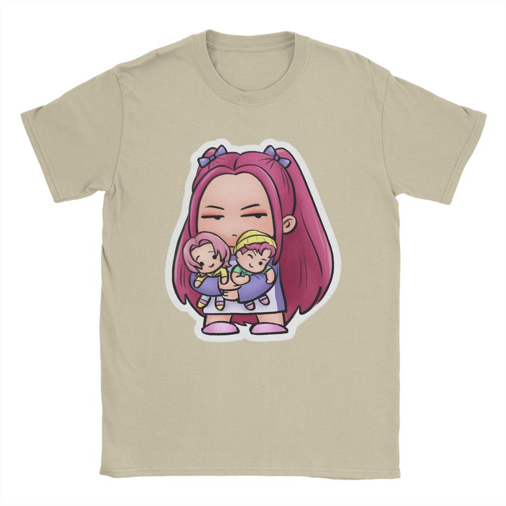 Men's Mira Fan art from K-pop Demon Hunters T Shirts  100% Cotton Tops Novelty Short Sleeve Round Collar Tees Unique T-Shirts