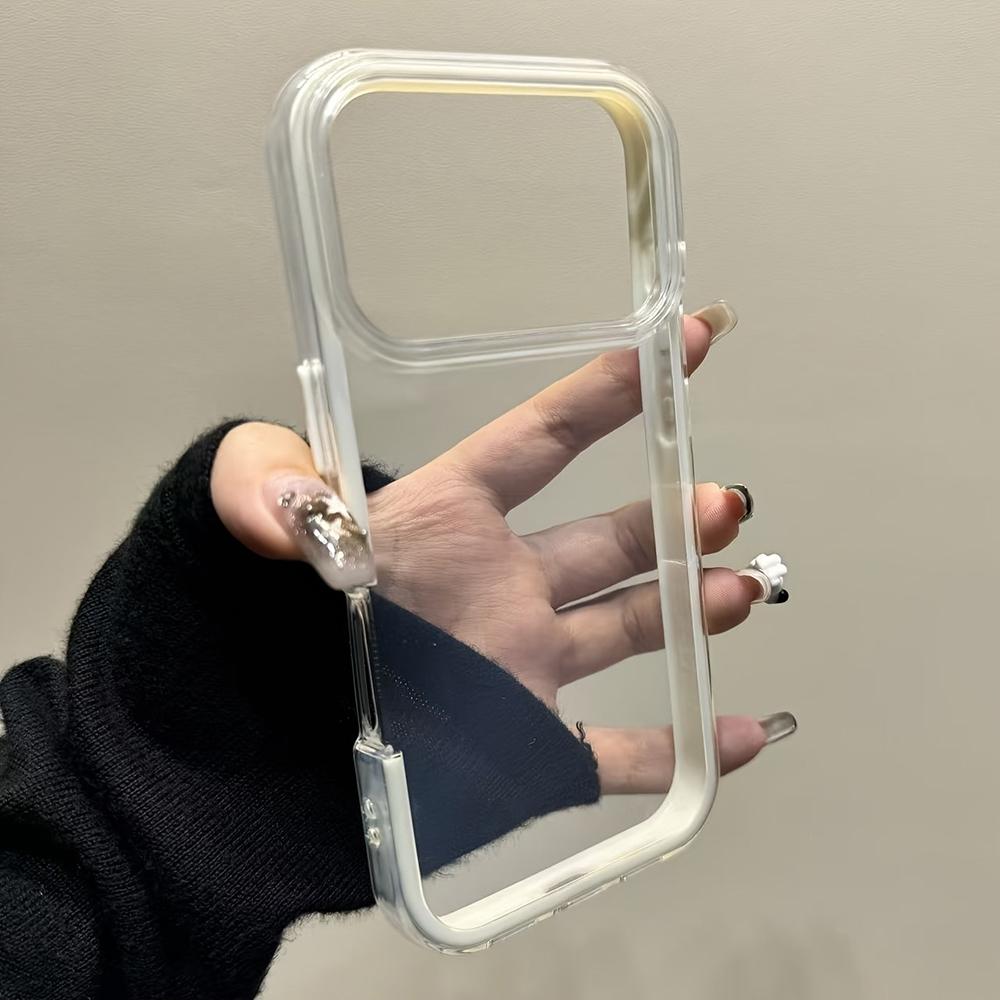 Прозрачный акриловый чехол для телефона For For Iphone 17 16 1 14 13 Pro Max 17Pro Конфетный цвет Ударопрочный бампер Прозрачная задняя крышка