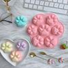 Силиконовые формы для кошачьих лапок, элегантные шоколадные формы для печенья, для выпечки, антипригарные формы для лакомств для собак, подходящие для микроволновой печи