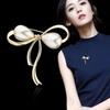 Anti-exposure Jewelry Fashion Brooch Temperament Korean Style Corsage High-end Alloy Pin Rhinestone Pearl Fixed Accessories