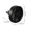 Car Mini Fan Car Cooling Fan USB Car Air vent clip small Fan With Ambient Lighting 3 Speeds Adjustable Electric Powerful Fan