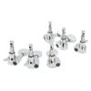 Small Square Fully Enclosed Locking Tuners 3L 3R Metal String Tuning Pegs Guitar Accessories Silver