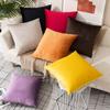 Nordic Style Velvet Pillowcase Home Cushion Detachable Wash Solid Color Dutch Velvet Honey Velvet Pillow Retro Style