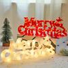 Светодиодная 3D буква Merry Christmas, световая вывеска, настольная табличка, праздничная вечеринка, домашнее украшение, орнамент, декор