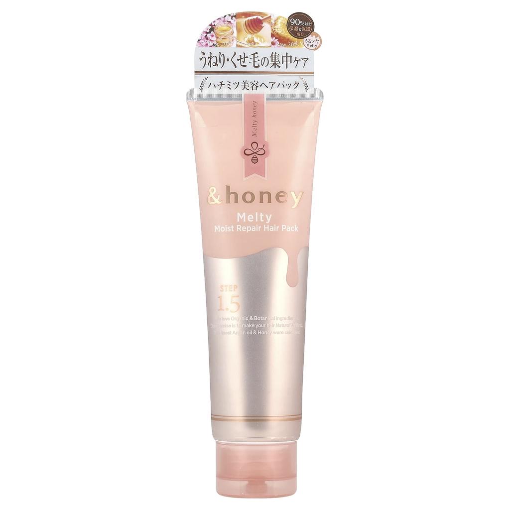 &Honey, Melty Moist Repair Hair Pack, Oriental Rose Honey, 130G(4.39Oz)