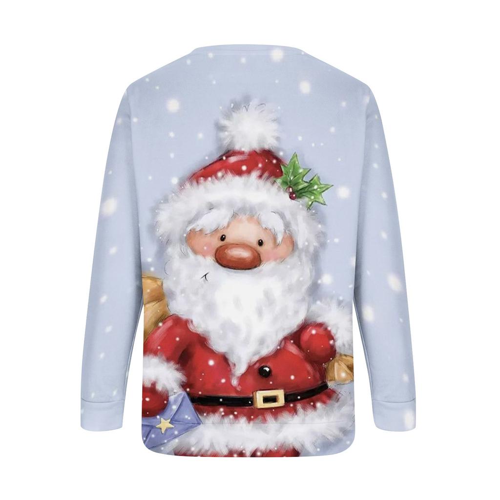 Women's Christmas Trend Fashion Casual Loose Long Sleeve Top Sweater Women's Sweater