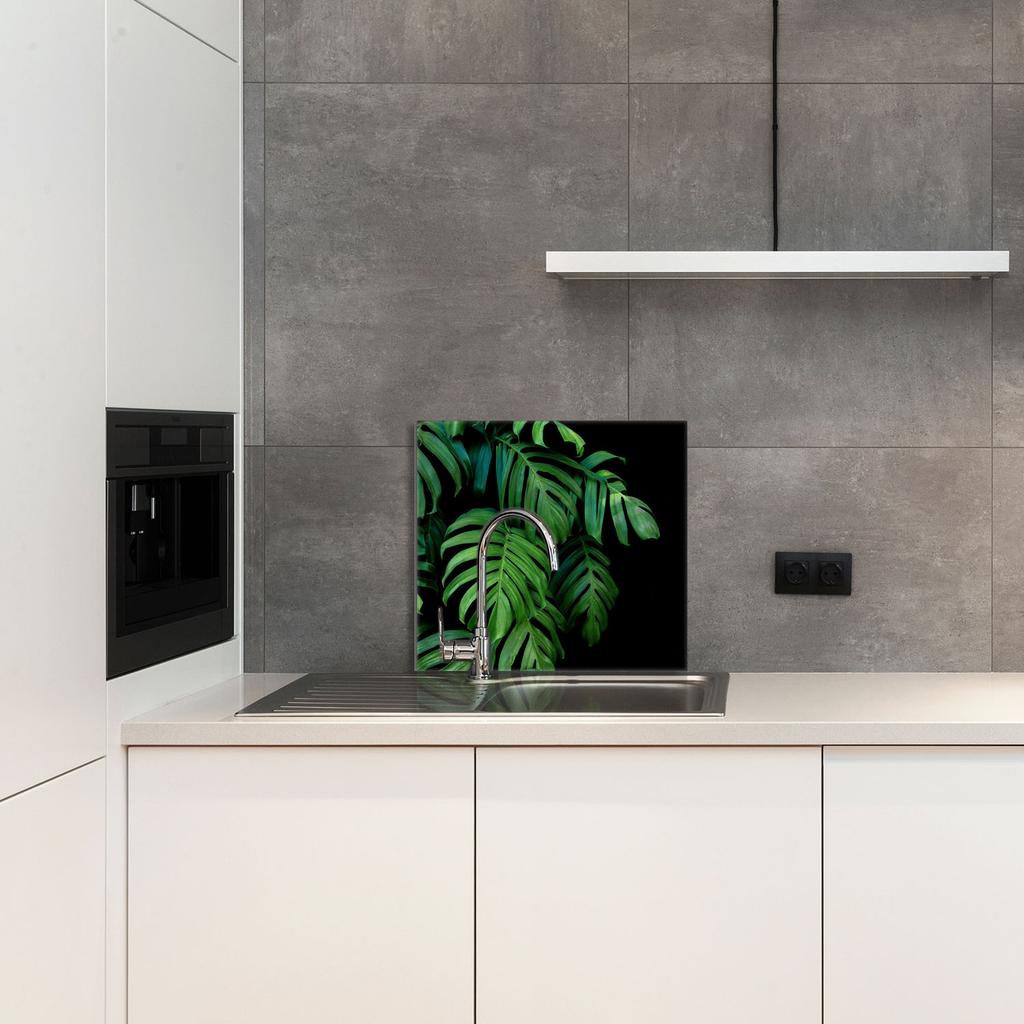 PANEL SZKLANY DO KUCHNI 65x60 Monstera