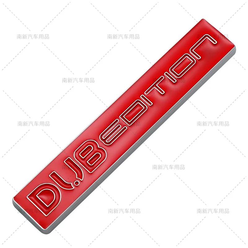 1Pc 3D Metal Car DUB EDITION Logo Rear Trunk Front Grille Decals Emblem Badge Sticker For Passat Polo Golf GTI Touran Tiguan