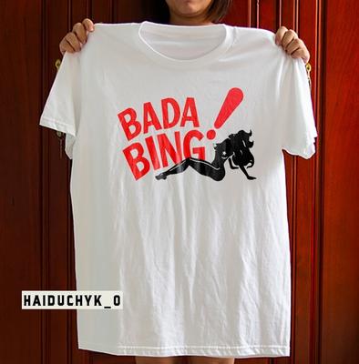Bada Bing Логотип Унисекс Белая Футболка Размер S-5XL Унисекс Футболка