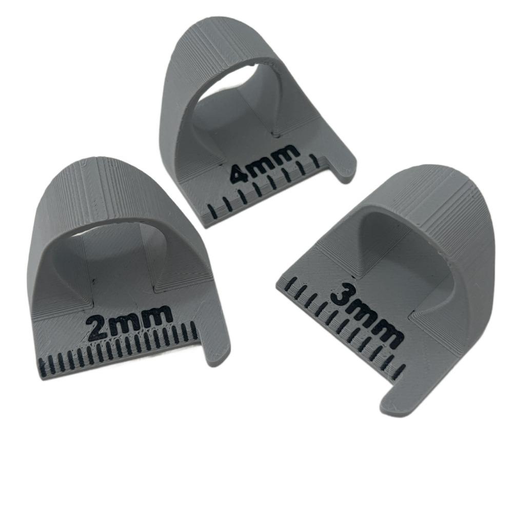 3 шт./набор 2/3/4 мм швейные шаблоны линейка 3D распечатанный палец линейка швейный шаблон швейная кромка