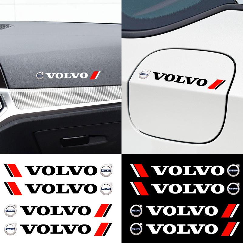 4PCS Car Styling Door Handle Decoration Stickers Decals For Volvo ES90 EC40 EX40 EM90 XC90 V90 V60 XC60 V40 S80 S60 S90 C40 XC