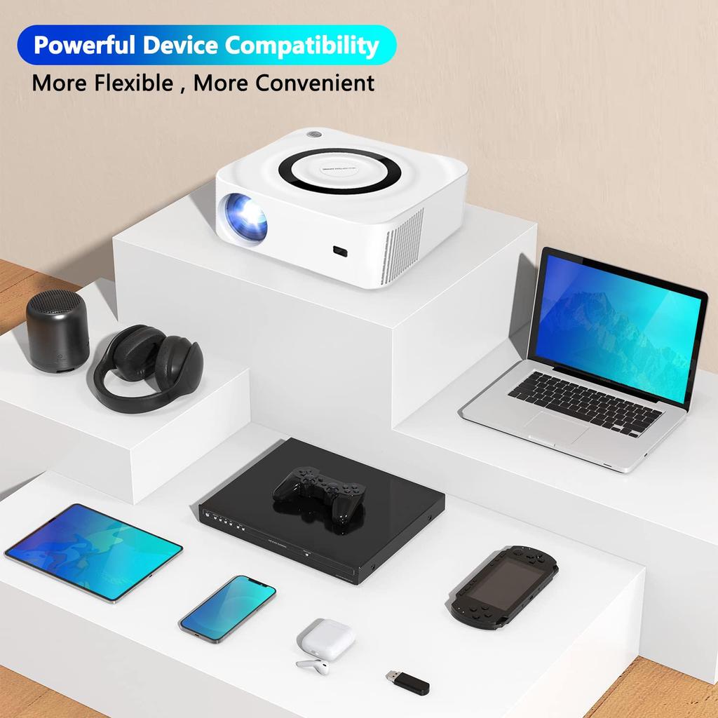 2025 Vivicine Y9 Android 11 Portable 5G WIFI Smart Home 1080P Projector