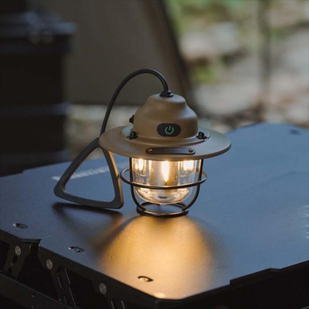 Rechargable Pendant Camping Lamp Hanging Retro Chandeliers Vintage Lantern Light Fishing