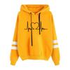 2025 European and American autumn and winter new women's clothing jacket printed loose pocket hooded long sleeve
