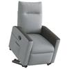 Recliner with Rising Aid Light Grey Fabric