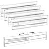 4Pcs Transparent Drawer Dividers Expandable Easy To Use with Foam End Versatile Drawer Organizer Divider