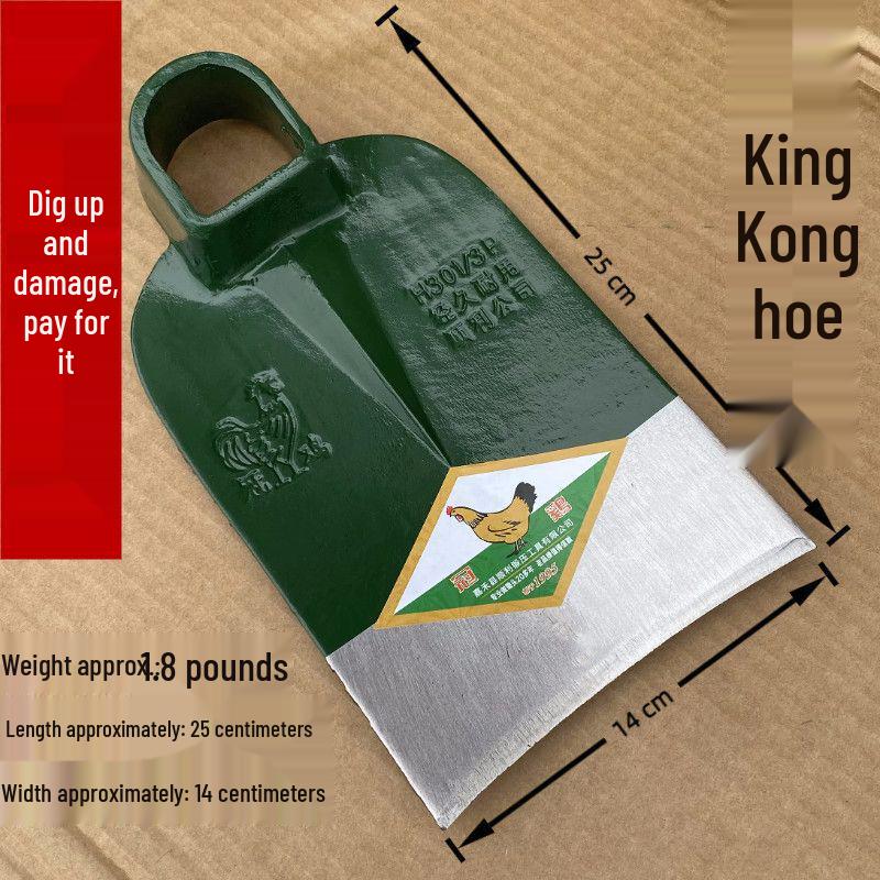 Лопата с широким лезвием из высокотвердой марганцевой стали для копания и обрубки корней