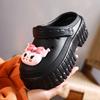 Thick-Soled Hole Shoes Women'S Non-Slip Beach Sandals Increase The Height Of Stepping On Shit, Cute Cartoon Slippers