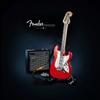 Имитация электрогитары Fender Stratocaster, набор строительных блоков, модель, детская игрушка для творческой игры «сделай сам»