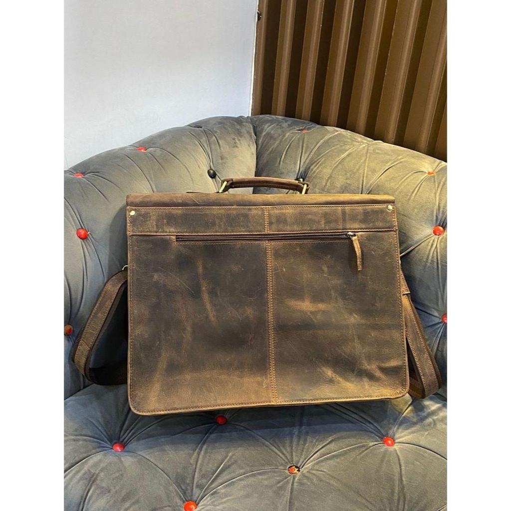 Кожаный мессенджер ручной работы, портфель для ноутбука, кожаная сумка-саквояж