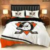 Mighty Ducks Pattern Bedding Quilt Set  Home Decoration  Gift (1 * duvet cover + 2 * pillowcase  without core)
