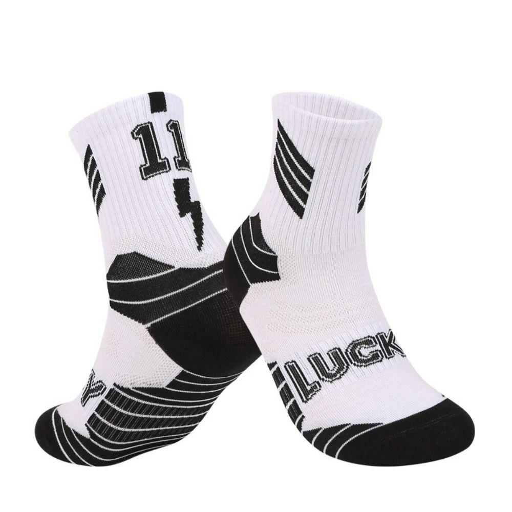 1 пара хлопковых баскетбольных носков, длинные, трубчатые, дышащие, детские, футбольные, разноцветные, удобные, махровые, для верховой езды