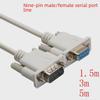 9-Pin Male To Female RS232 COM Port Extension Cable, DB9 Industrial Control Connector.