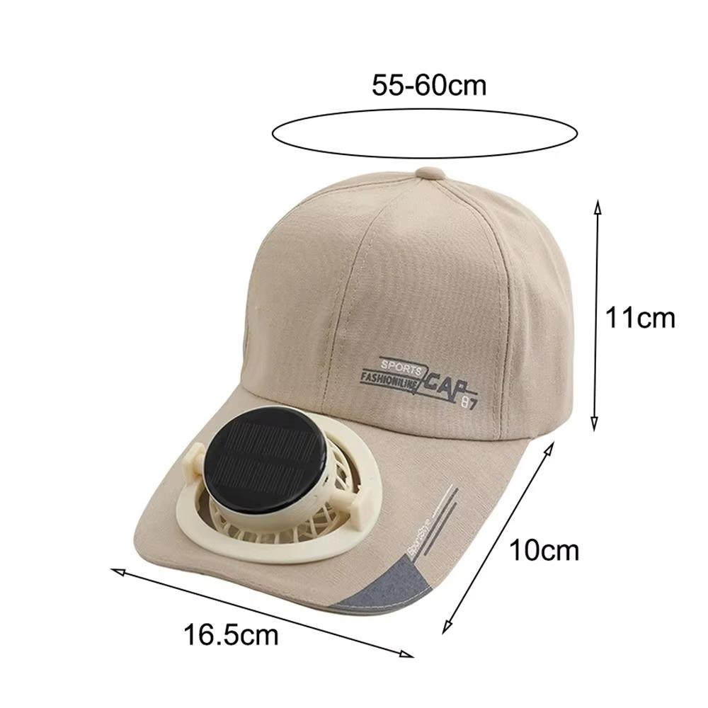 Breathable Solar Cooling Fan Hat Built-in Fan Fan Hat New Baseball Cap Outdoor