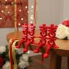 2 шт. Красные 3D ornaments со словом Xi, Традиционные, С подвижными соединениями, Орнаменты «Двойное счастье», Реквизит для фото, На удачу