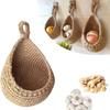 Woven Storage Basket Simulated Rattan Hanging Basket New Fruit Vegetable Basket  Home Decoration