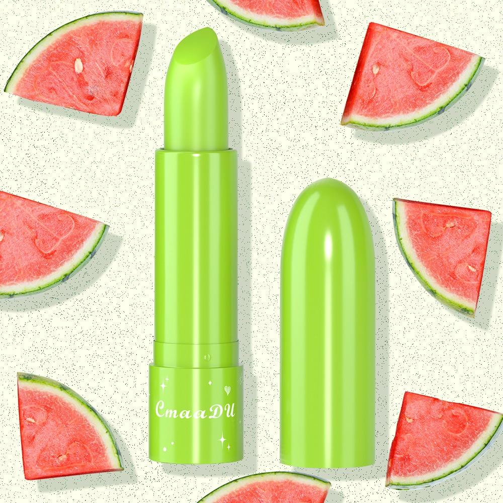 CmaaDu: 6 упаковок меняющей цвет губной помады с фруктовым вкусом, которая не размазывается и не выцветает.