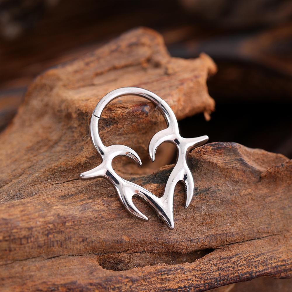 Сексуальный пирсинг септума кольца в носу панк лабрет пирсинг губы хрящ готический кликер модные украшения ЛЮБОВЬ подарок