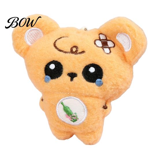 Dog Keychain Pendant Animal Plush Toy with Ball Chain, Cartoon Cat Backpack Accessory Pendant, Stuffed Charm for and Handbags Key Ring