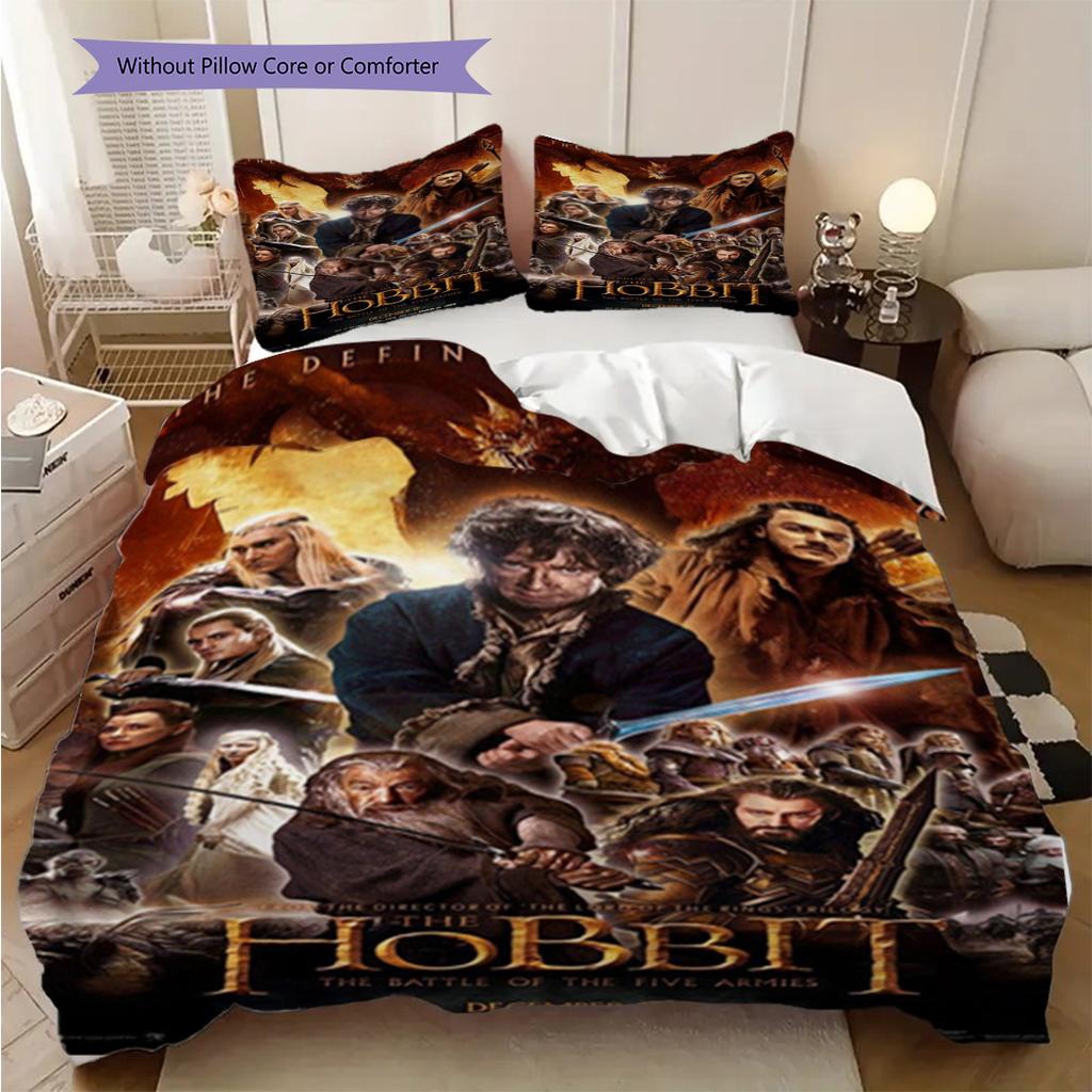 The Hobbit Journey Threepiece Set 1 Duvet Cover 2 Pillowcase Without Core Bedding Set Duvet Cover And Pillowcase Soft And Comfortable