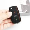 2/3 Кнопки Силиконовый Чехол для Выкидного Ключа Автомобиля Оболочка Брелок Для VW Volkswagen Beetle Tiguan Polo Golf Passat Skoda Octavia Kodiaq Seat Leon Altea