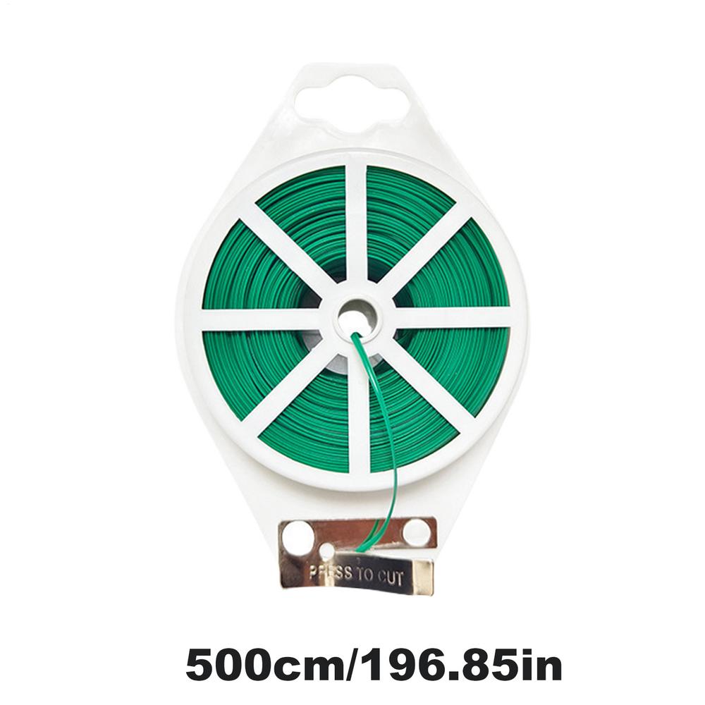 Садовые растения Обвязочная железная проволока Садовая подвязка для растений с кусачками Поддержка для вьющихся растений Цветочная лоза Кабель-струна Инструмент для обвязки сада