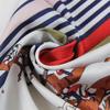 POBING Manual Hand Rolled Twill Silk Scarf Women Horse Double Print Square Scarves Wraps Echarpes Foulards Femme Hijab 90CM