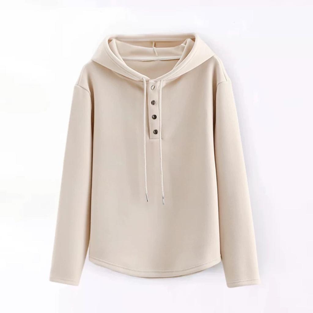 Женский повседневный и модный однотонный худи с короткими рукавами и длинными рукавами