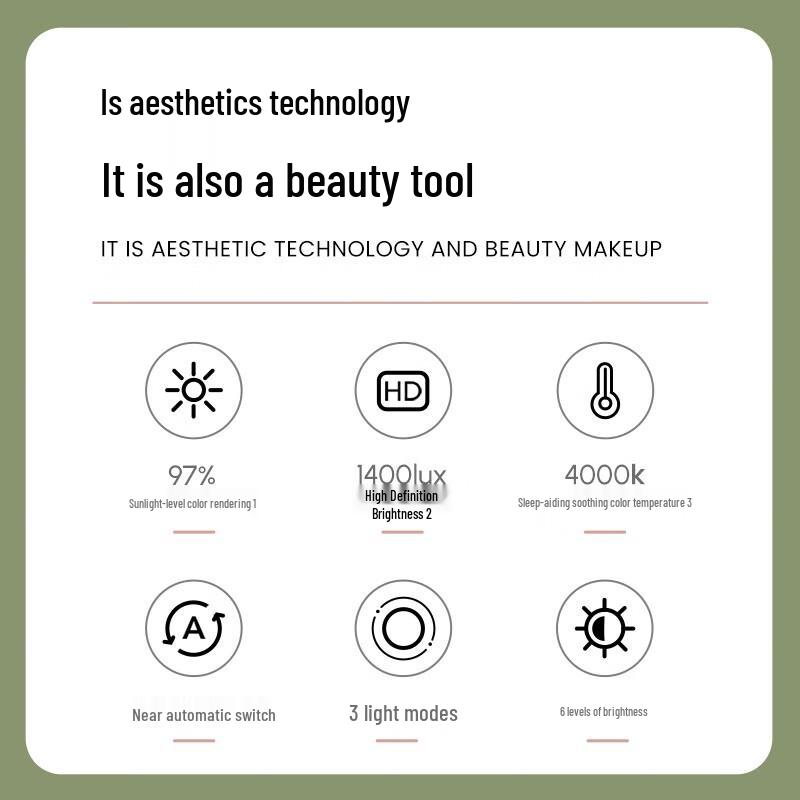 Умное светодиодное зеркало для макияжа AMIRO O2