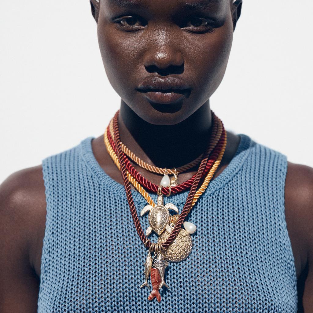 Tooxika Персонализированное ожерелье ручной работы в океанском стиле, летнее, для пары, для подруг, разноцветное веревочное ожерелье